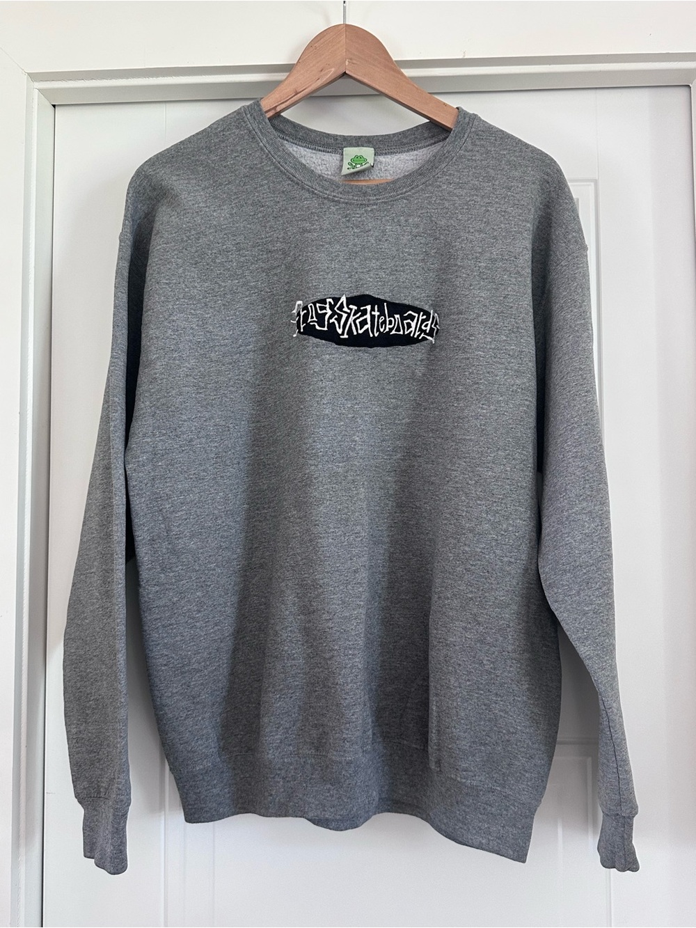 Frogskateboards Embroidered Crewneck